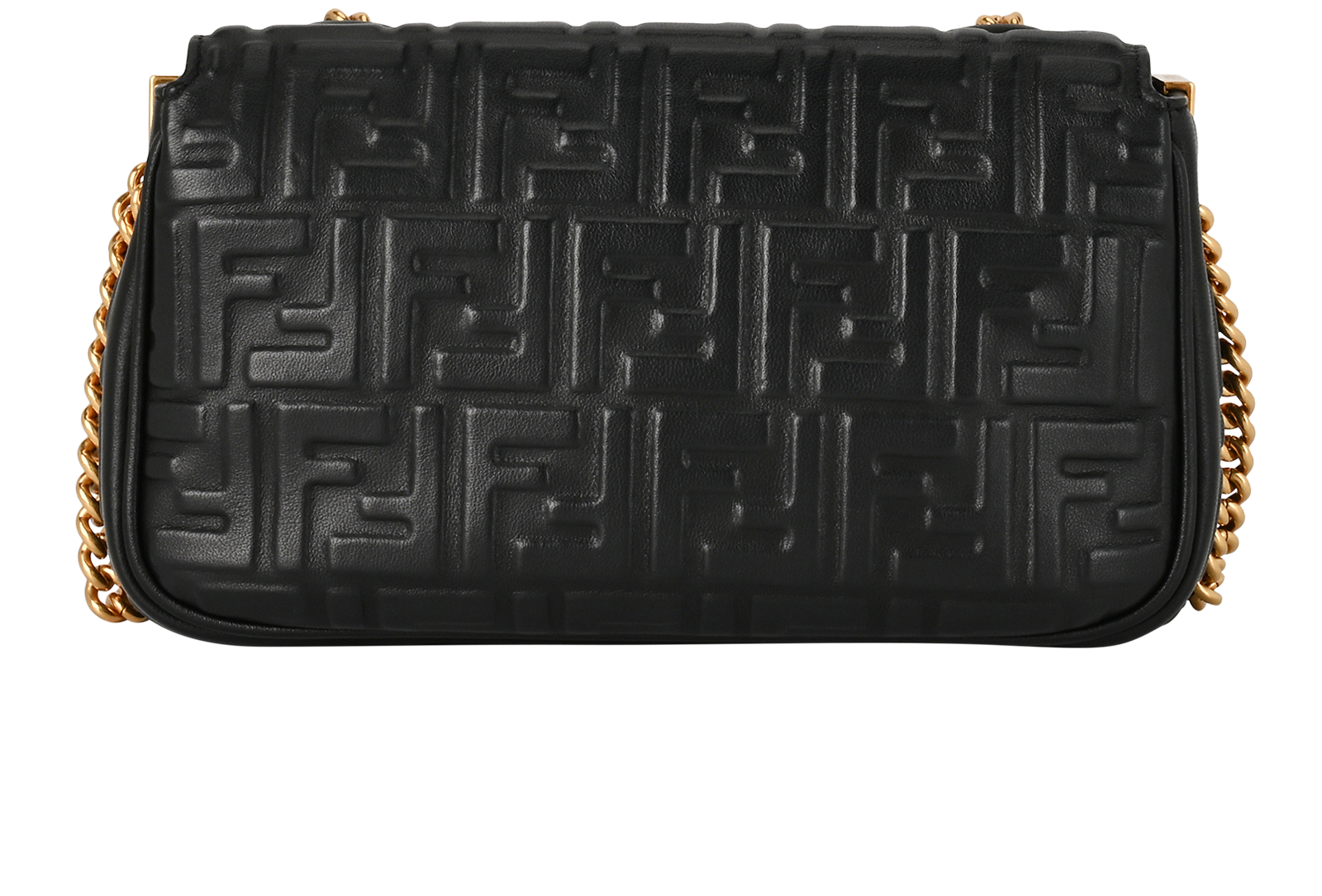 Baguette Chain Midi, &pound;1,200, Handbags, Black, Leather, Back view